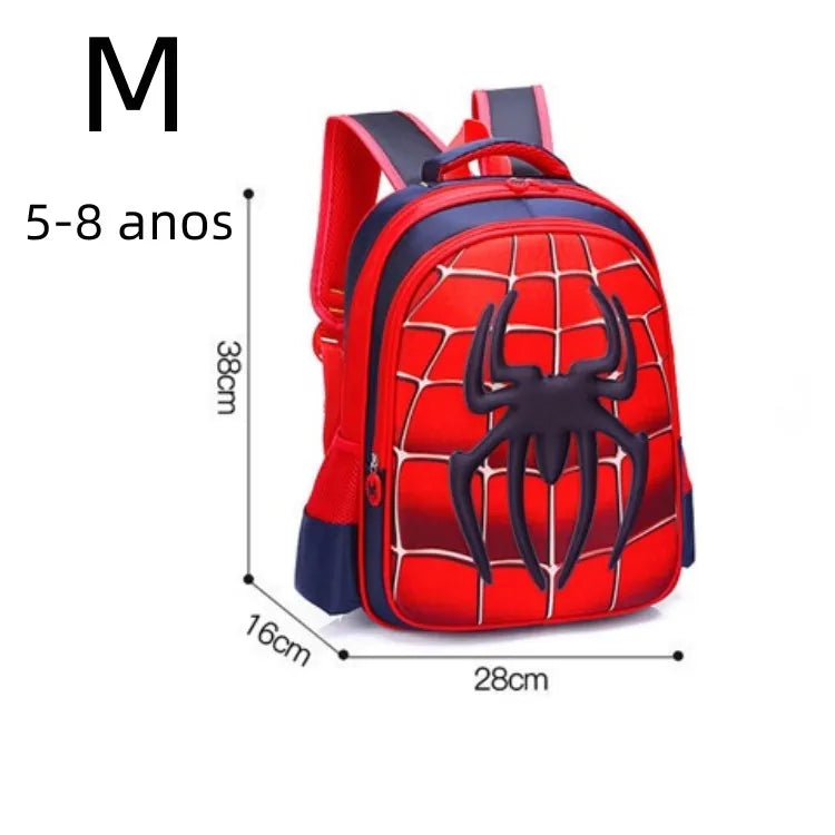 3D Kids Backpack - Durable Spider King Design - ZOOMNSTORE