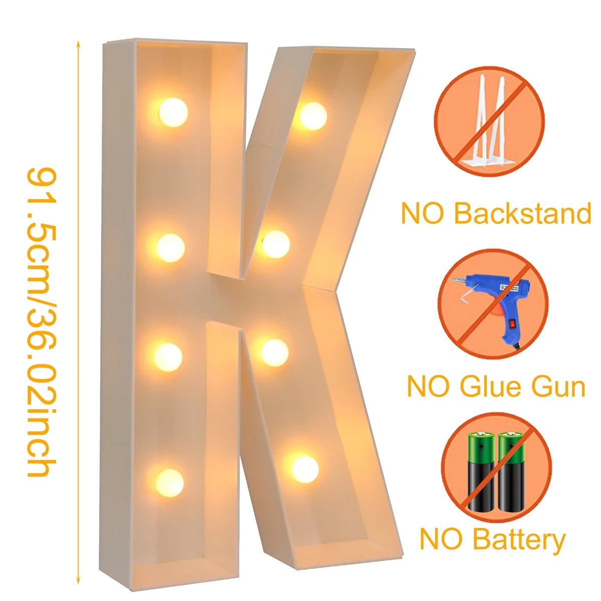 Giant LED Light Box - 915CM Baby Shower Birthday Wedding Decor