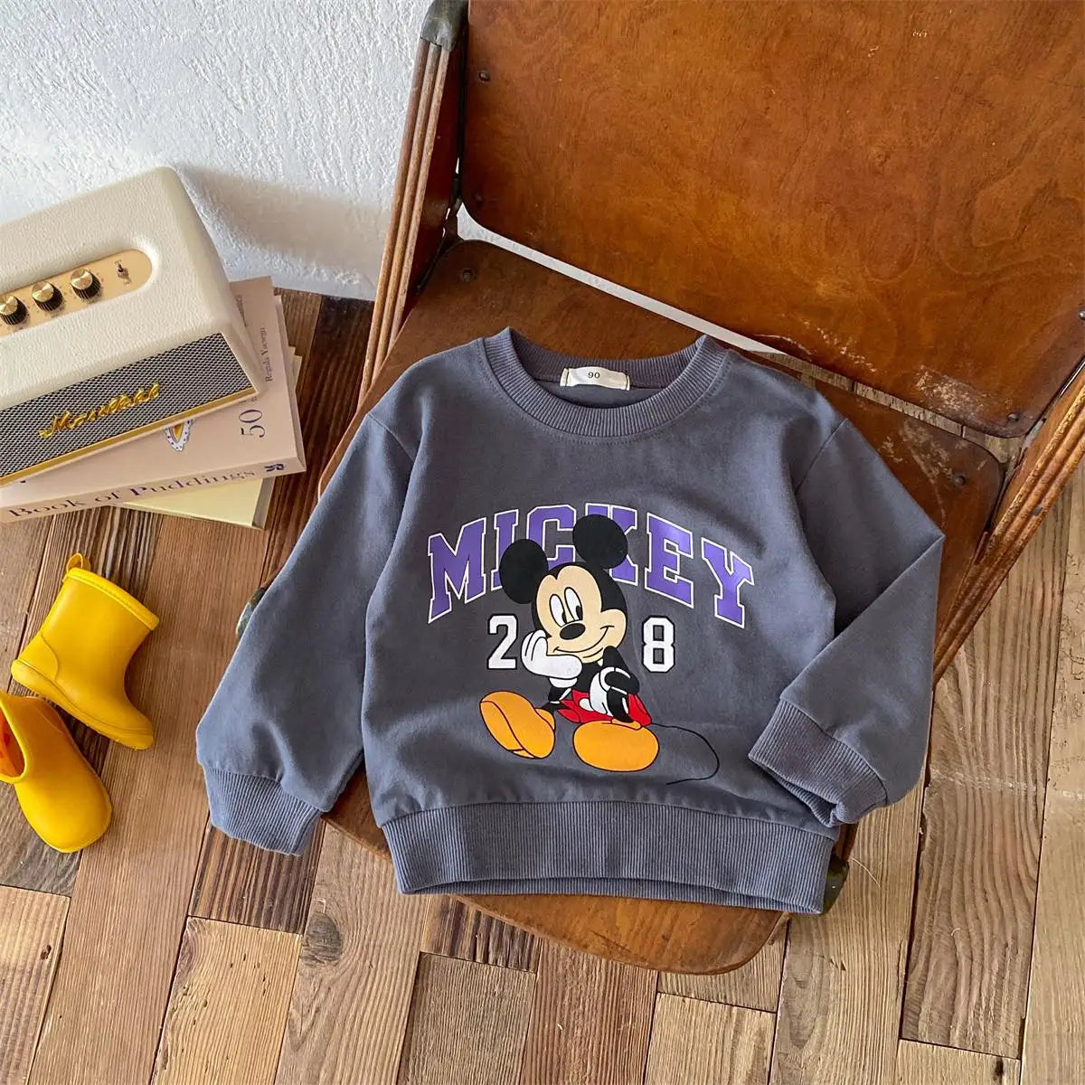 Disney Cartoon Hoodie - Long Sleeve Sweatshirt for Kids