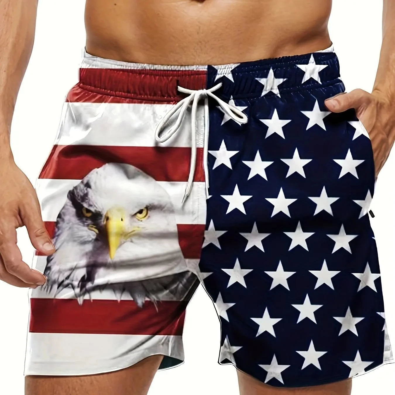 Men's Swim Shorts | Lightweight Polyester Beach Shorts - Sporty, Quick Dry Swimwear