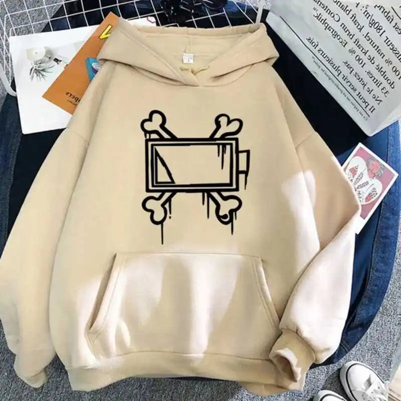 New men's and women's autumn and winter fleece hoodie Murder Drones print foreign trade leisure sports hoodie trendy men's Y2K