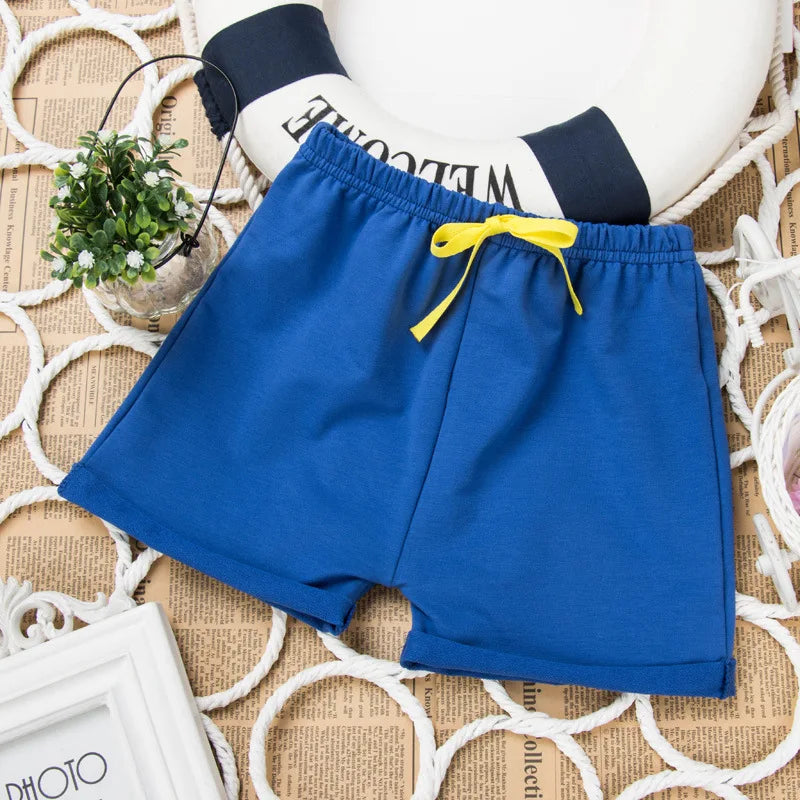 Kids Casual Cotton Board Shorts - Summer Beach Shorts for Boys Girls - ZOOMNSTORE