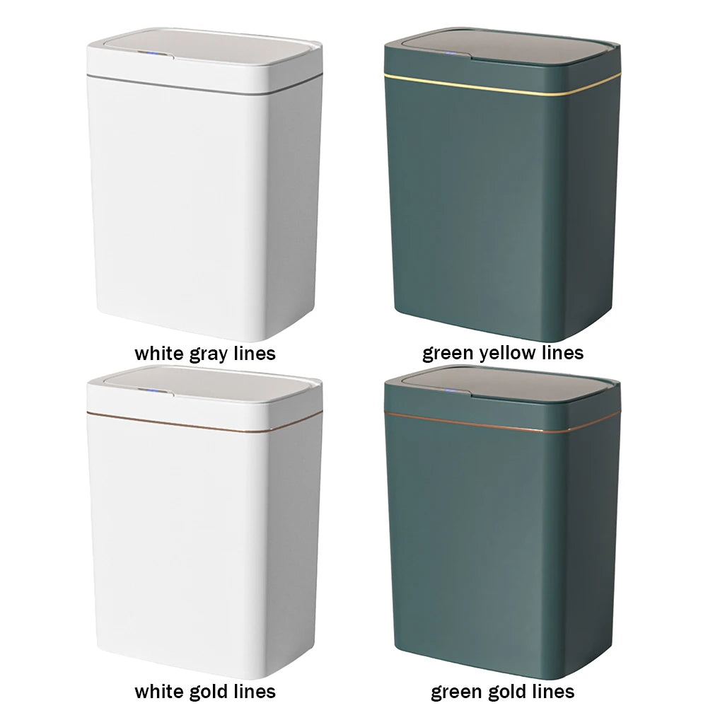 Smart Sensor Touchless Trash Can - Waterproof Electric Garbage Bin for Kitchen Bathroom