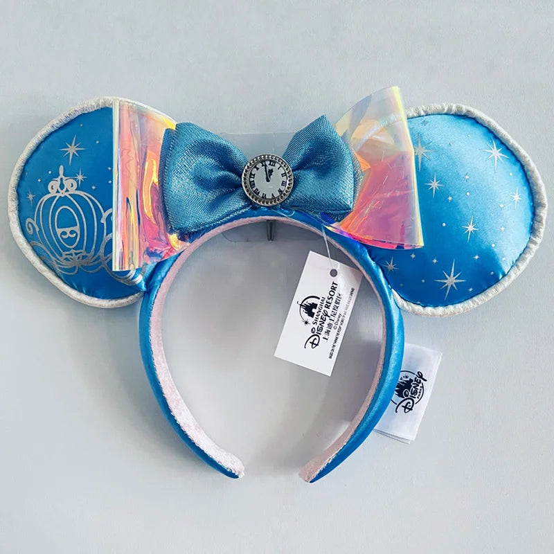 Disney Princess Headband - Mickey Ear Hair Hoop with Sequin Bow