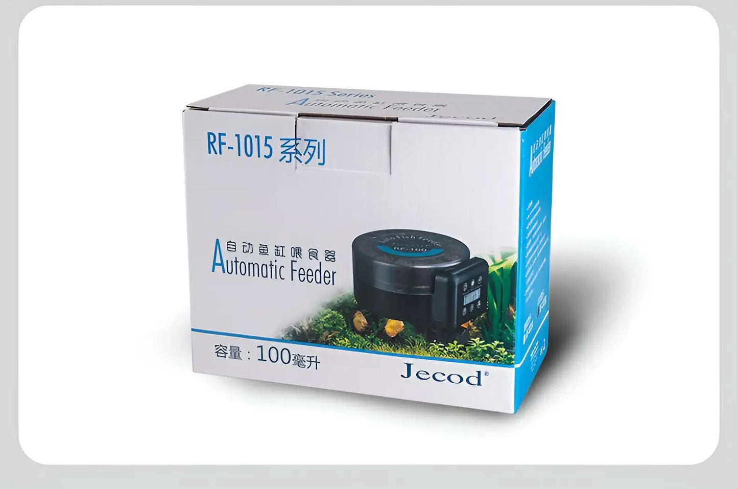 Automatic Fish Feeder|Dual Moisture-Proof Bins|100ml Capacity|Precise Timing|Anti-Jam Multi-Feed Compatible|Easy to Clean