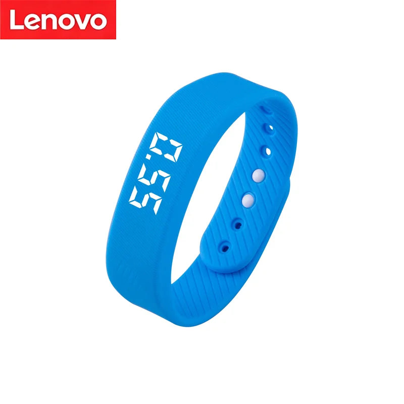Lenovo Smart Bracelet LED Digital Waterproof Smart Band Running Pedometer Health Monitor Sleep Tracking Vibration Alarm Reminder