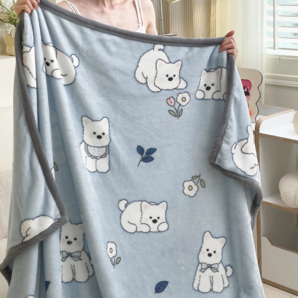 Capybara Print Blanket - Cute Thin Sofa Cover for Autumn Winter Decor