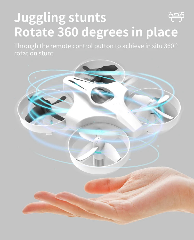 Mini RC Drone - 4CH Headless Mode Quadcopter with 360 Flip for Kids - ZOOMNSTORE