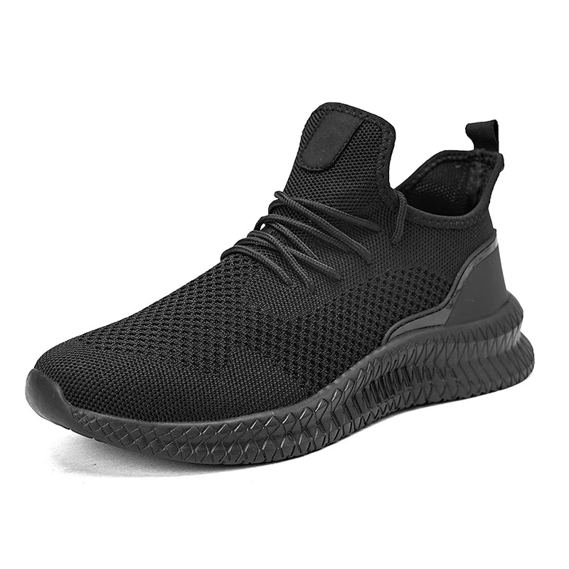 Men Walking Shoes Fashionable Lightweight Outdoor Breathable Sports Flat Mesh Comfortable Casual Tennis Shoes for Men