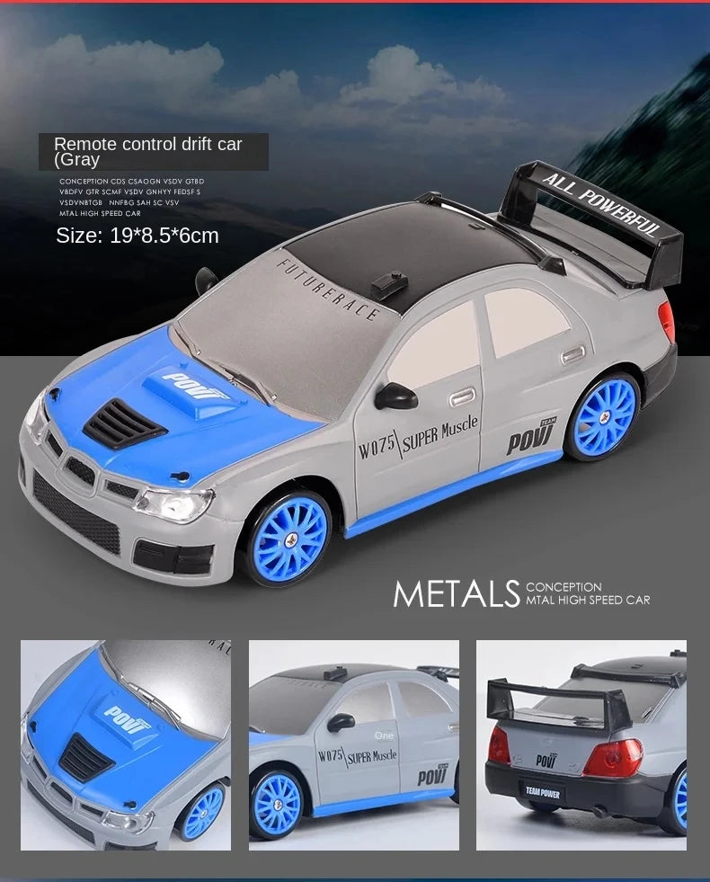 RC Drift Car 4WD - LED Remote Control Racing Vehicle for Kids Adults - ZOOMNSTORE