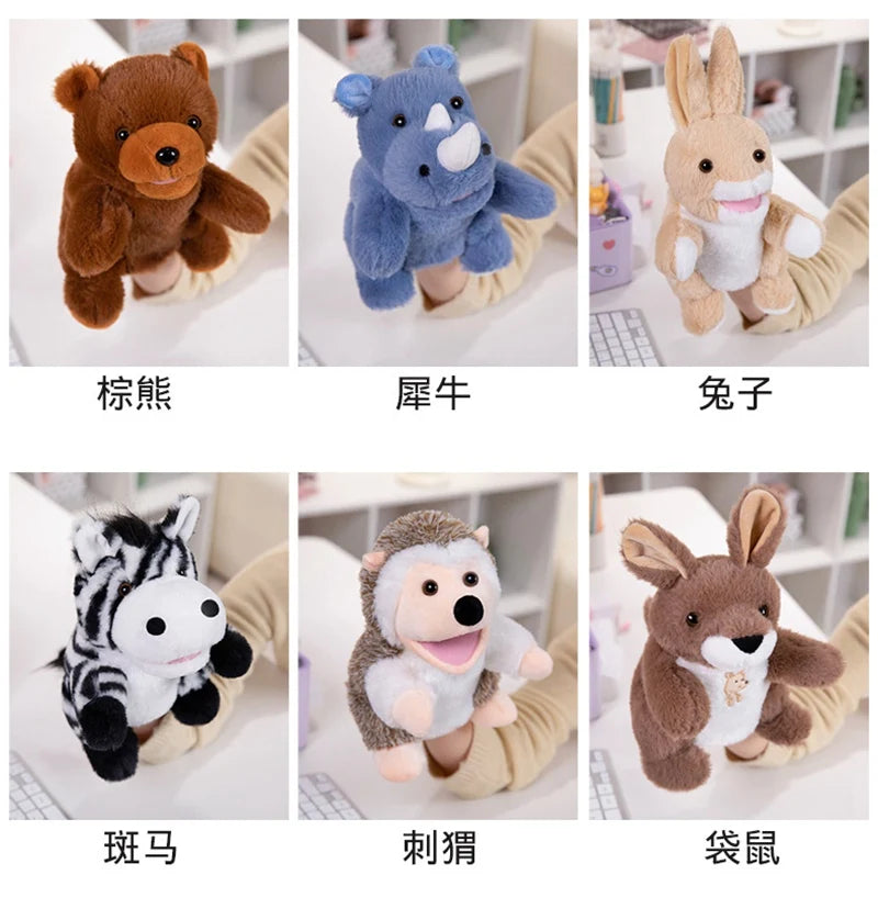 Stuffed Plush Animal Puppets - 30 Cute Educational Toys for Kids - ZOOMNSTORE