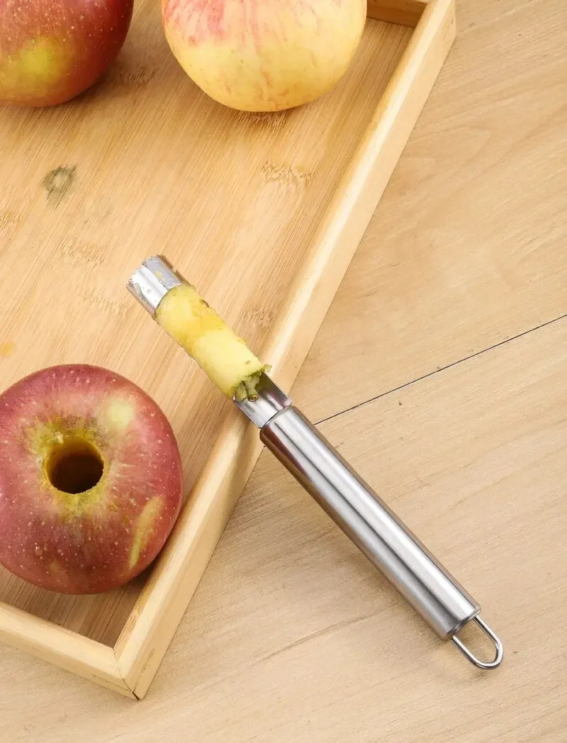 Fruit Core Cutter - Durable Stainless Steel Apple Corer & Pear Seed Remover Tool