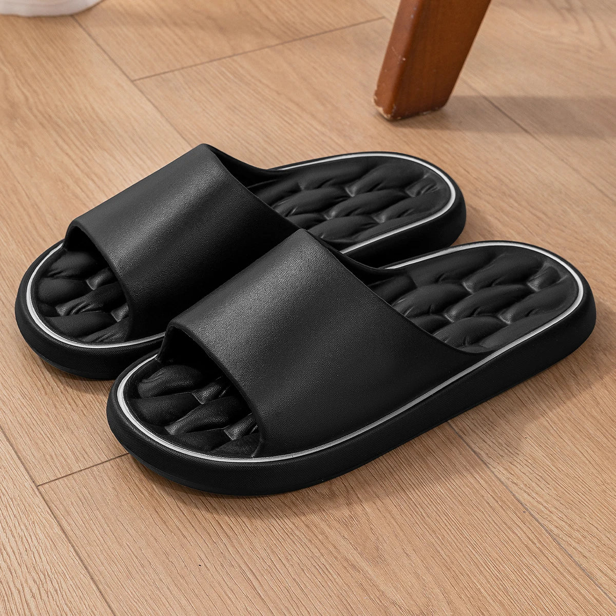 Summer Slippers Men - Soft Non-Slip Cloud Sandals for Indoor Outdoor Use