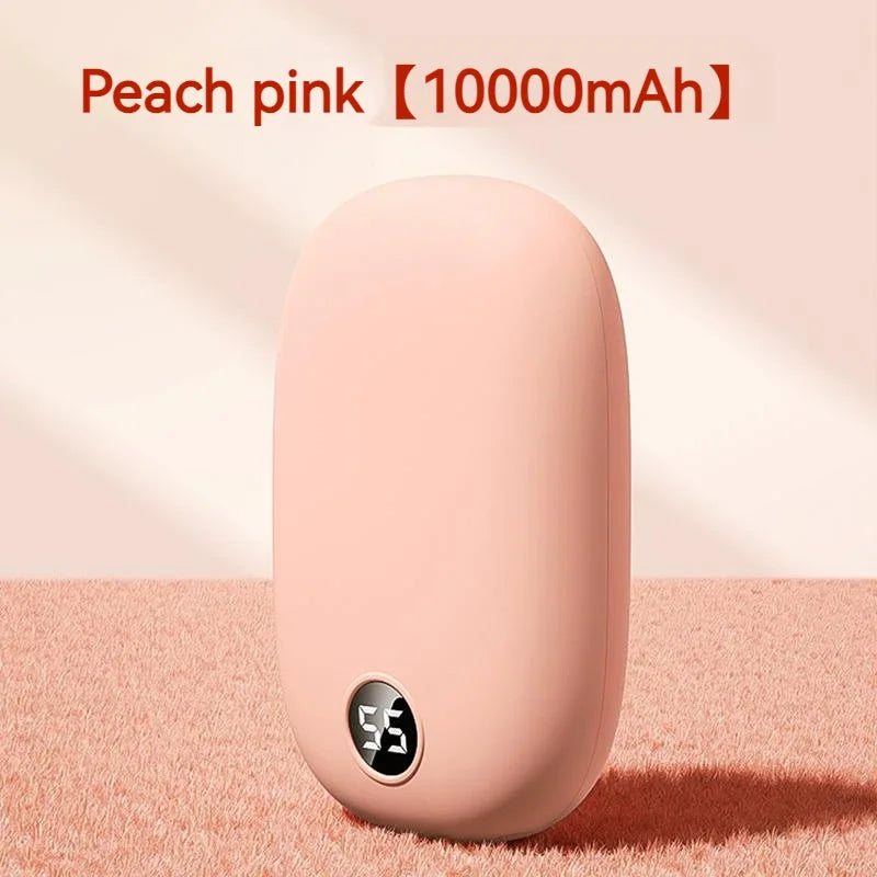 10000mAh Portable Hand Warmer USB Rechargeable 2-In-1 Power Bank Winter Electric Heater Warmer For Cold Weather