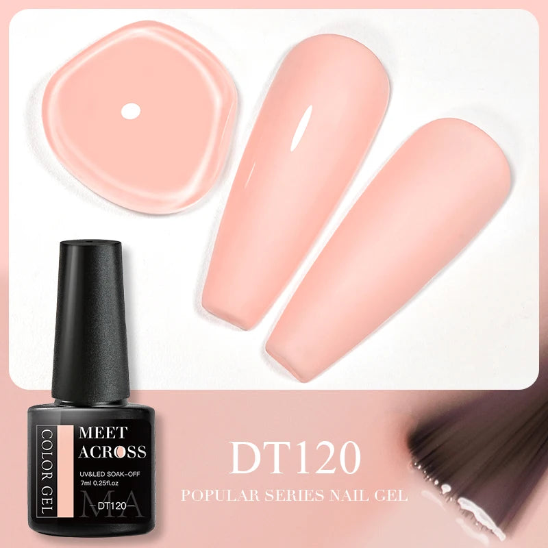 Pink Dried Flower Gel Nail Polish - Natural Flower Fairy Art Soak Off UVLED Varnish