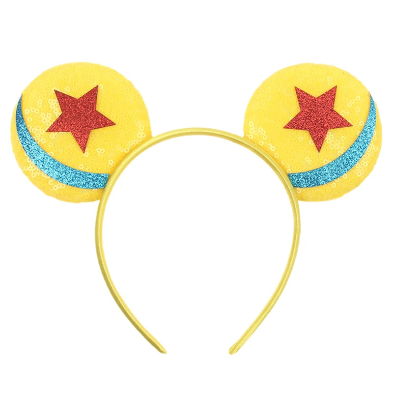 Disney Mouse Ears Headband - Glitter Cosplay Hair Accessories for Boys Girls
