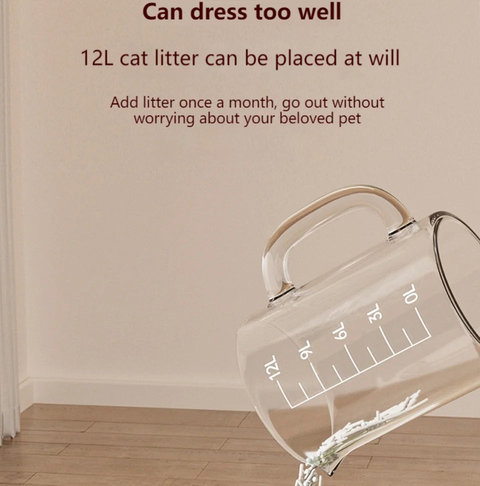 Large Capacity Cat Litter Box - Anti-Splash Plastic Cat Toilet - ZOOMNSTORE