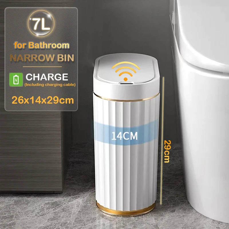 Automatic Sensor Trash Can - 79L Smart Induction Garbage Bin for Bathroom and Kitchen