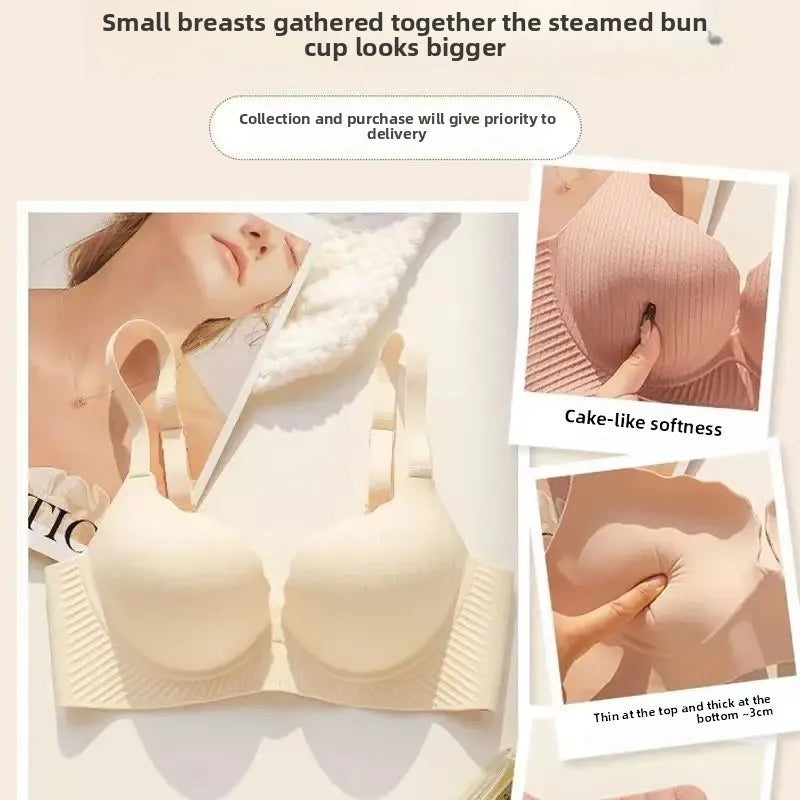 Push Up Bra - Ultra Thick 6CM Padded, Wire Free, Comfortable Lift for Small Chest