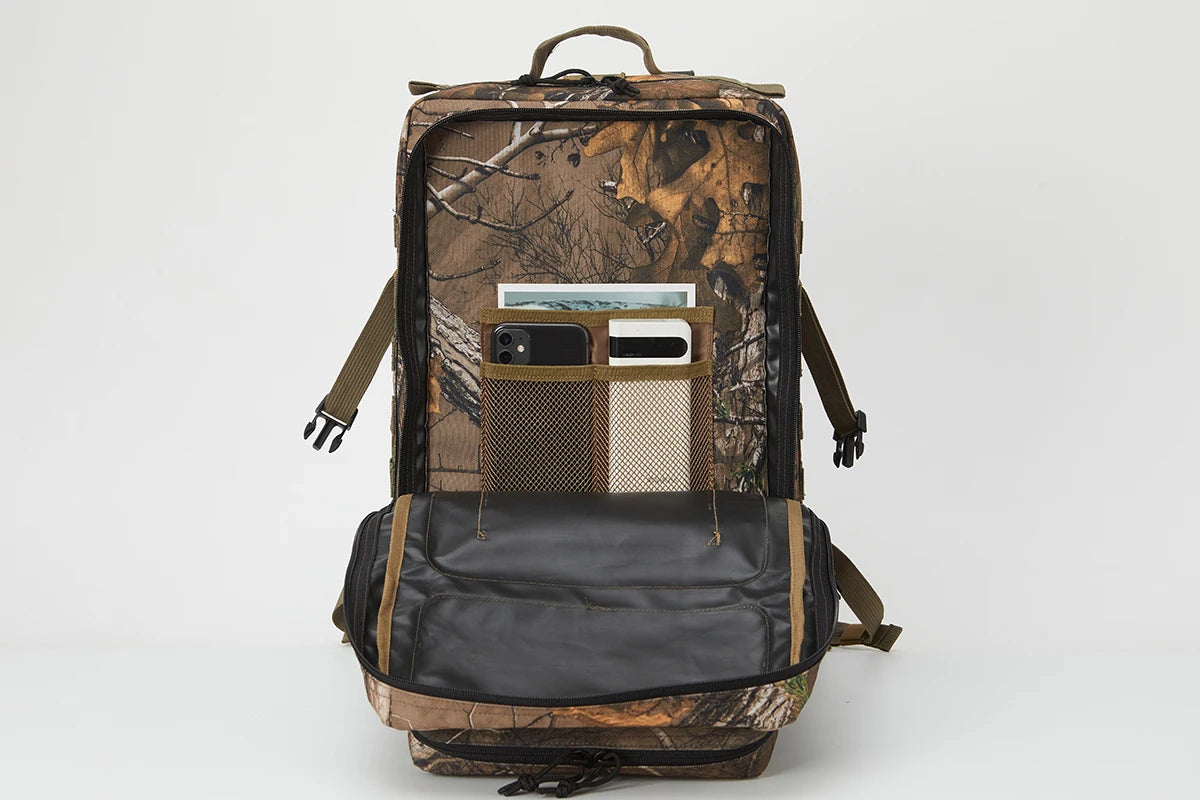 45L Tactical Backpack - Large Capacity Outdoor Hiking Camping Bag for Men Women