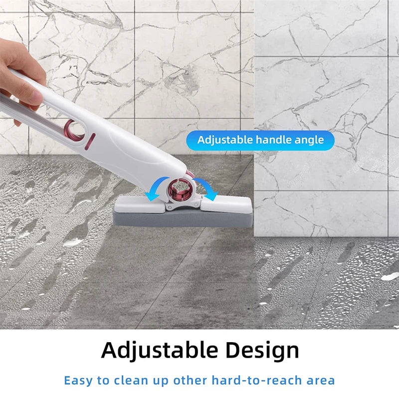 Portable Mini Squeeze Mop - Wet and Dry Sponge Mop for Home and Car