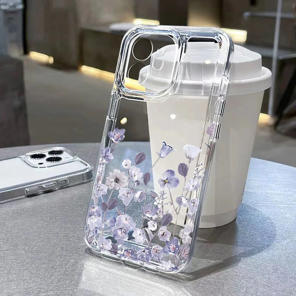 Plum Flower Case For Samsung S26 Ultra S25 S24 FE S23 S22 S21 Plus A57 A56 5G A55 A54 A53 A26 A25 A36 A35 A17 A16 A52 Case Cover