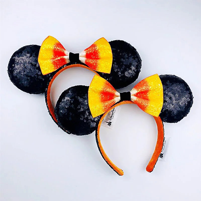 Minnie Mouse Ear Headband - Disney Plush Sequin Accessory for Adults Kids