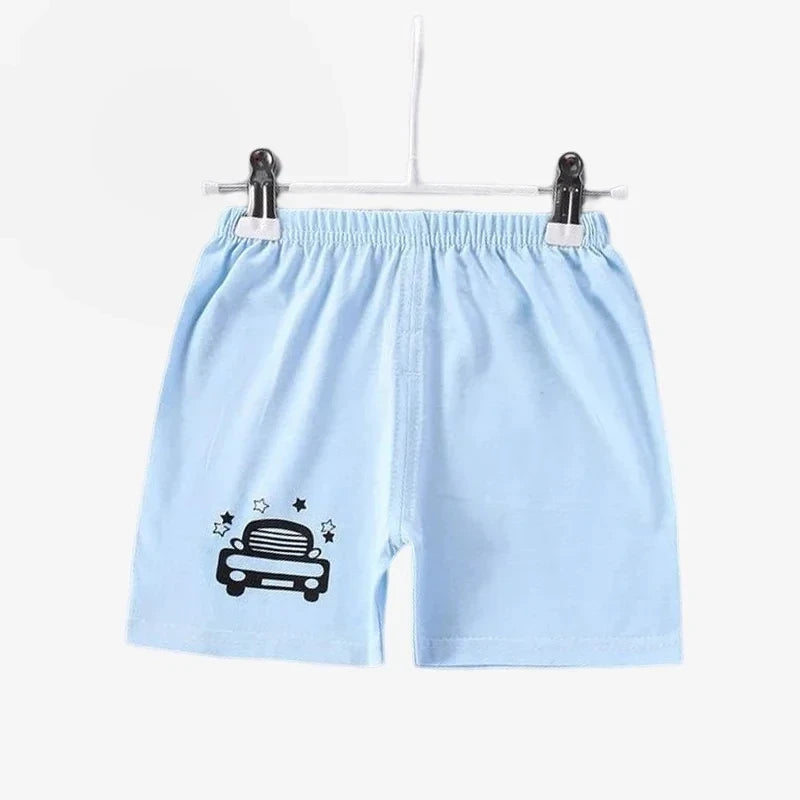 Kids Cotton Summer Shorts - Breathable Casual Beach Pants for Boys Girls