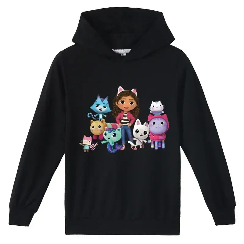 Gabbys Dollhouse Hoodie - Kids Long Sleeve Sweatshirt for Boys and Girls - ZOOMNSTORE