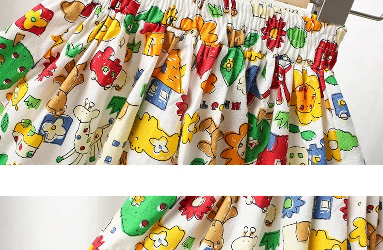 Kids Girls Skirt Shorts Summer Cotton Breathable Kids Skirt Pants Casual Baby Bloomers Children Short Pants Baby Stuff