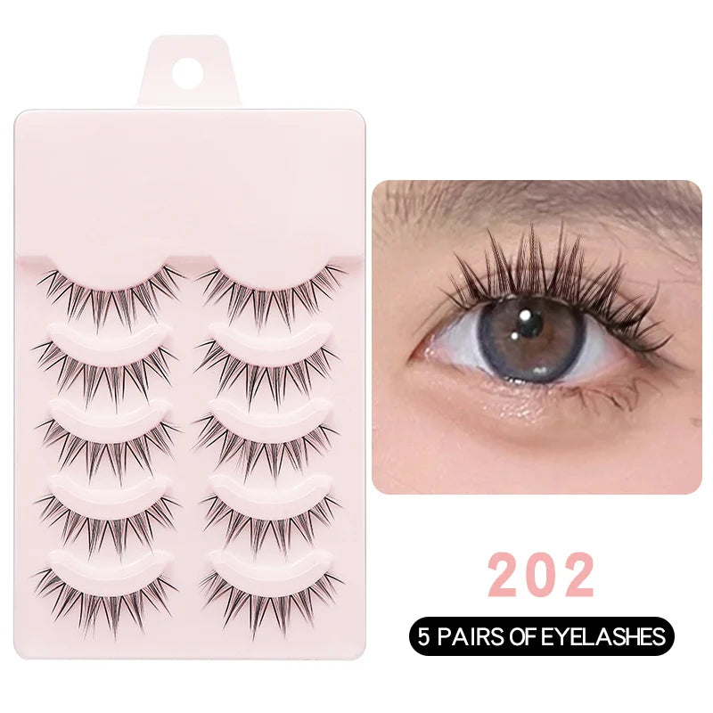 Manga Lashes - Soft Natural Thick False Eyelashes for Daily Makeup