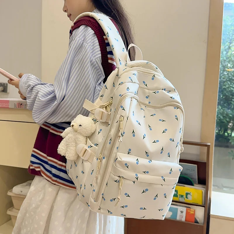 Cute Girls Backpack - Large Capacity Fashion School Bag Travel Storage for Kids - ZOOMNSTORE