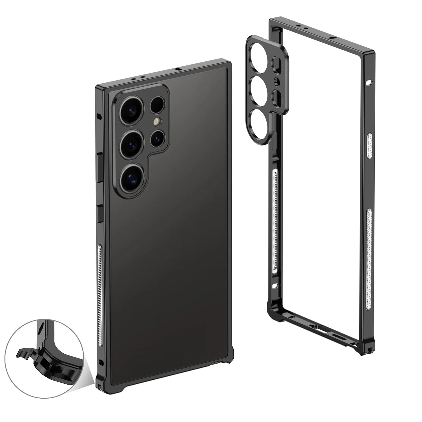 Aviation Aluminum Bumper Case for Samsung Galaxy S25S24S23 Ultra - Shockproof Metal Lens Cover - ZOOMNSTORE