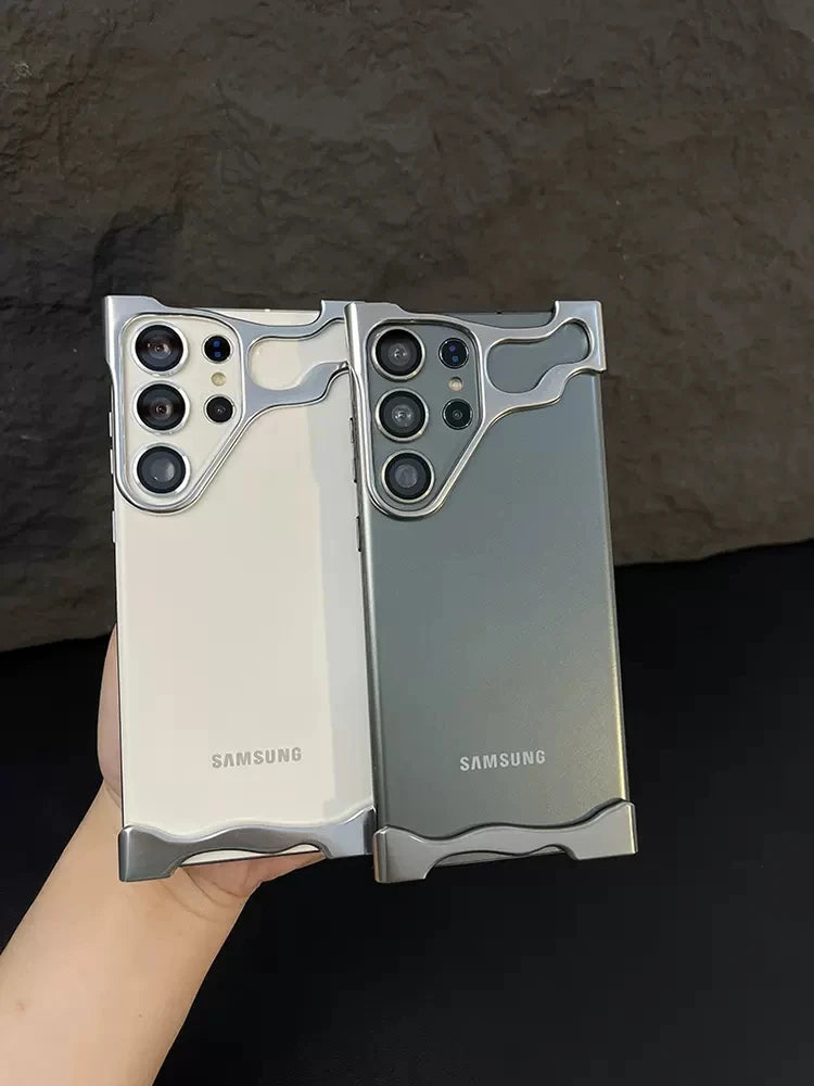 Samsung Galaxy S25S24S23 Ultra Plus Case - Aluminum Alloy Bumper with Lens Film Corner Protection - ZOOMNSTORE