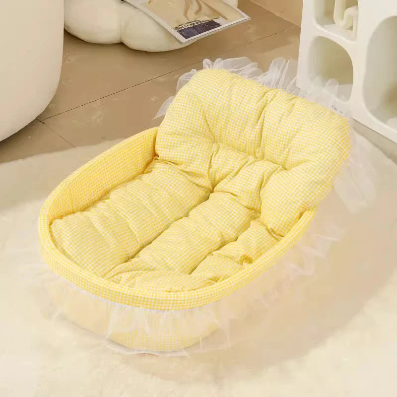 1pc Cute Princess Cat Litter All Seasons Universal Non Sticky Mat Pet Sofa Dog Bed Small And Medium Cats And Dogs Pet Supplies