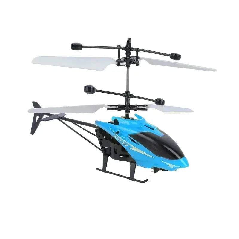 Rechargeable Mini RC Drone - Safe Fall-Resistant Helicopter Toy for Kids No Remote Control Battery - ZOOMNSTORE