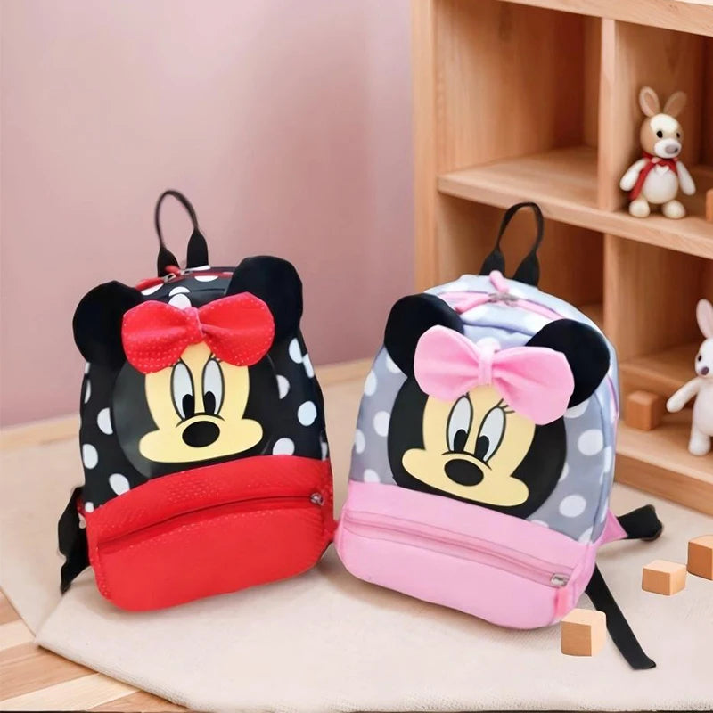 Minnie Mouse Backpack - Kawaii Pink Schoolbag for Kids - ZOOMNSTORE