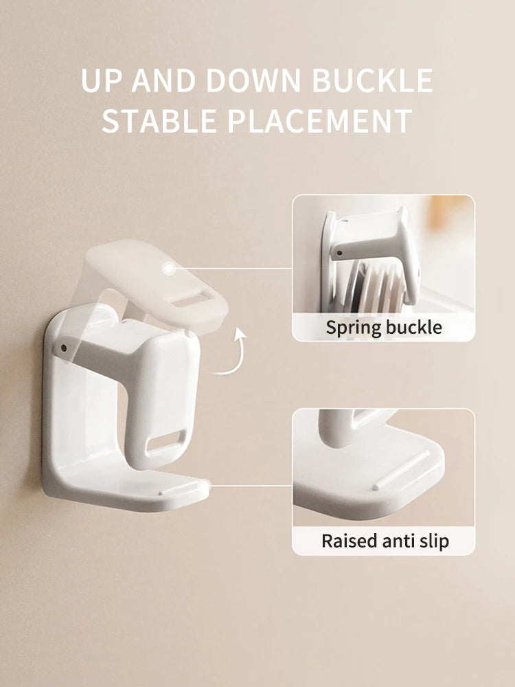 Adjustable No-Drill Wall-Mounted Basin Hook - Space-Saving Bathroom Storage Rack - ZOOMNSTORE