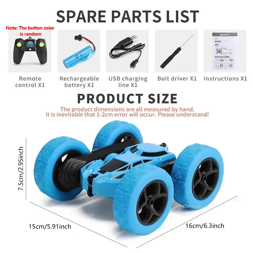 Remote Control Stunt Car - Double-Sided 360 Flip Drift Toy for Kids - ZOOMNSTORE