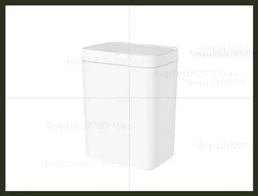 15L Automatic Smart Sensor Trash Can - Non-Contact Electric Waste Bin for Kitchen Bathroom White