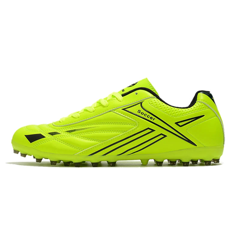 Men's Football Shoes – Lightweight Turf Soccer Cleats with Studded Rubber Sole