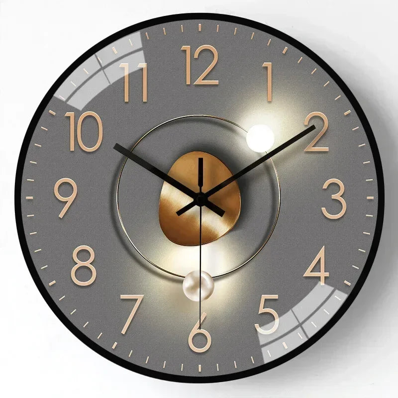 Silent Battery Operated Wall Clock - Non-Ticking Decor for Home Office
