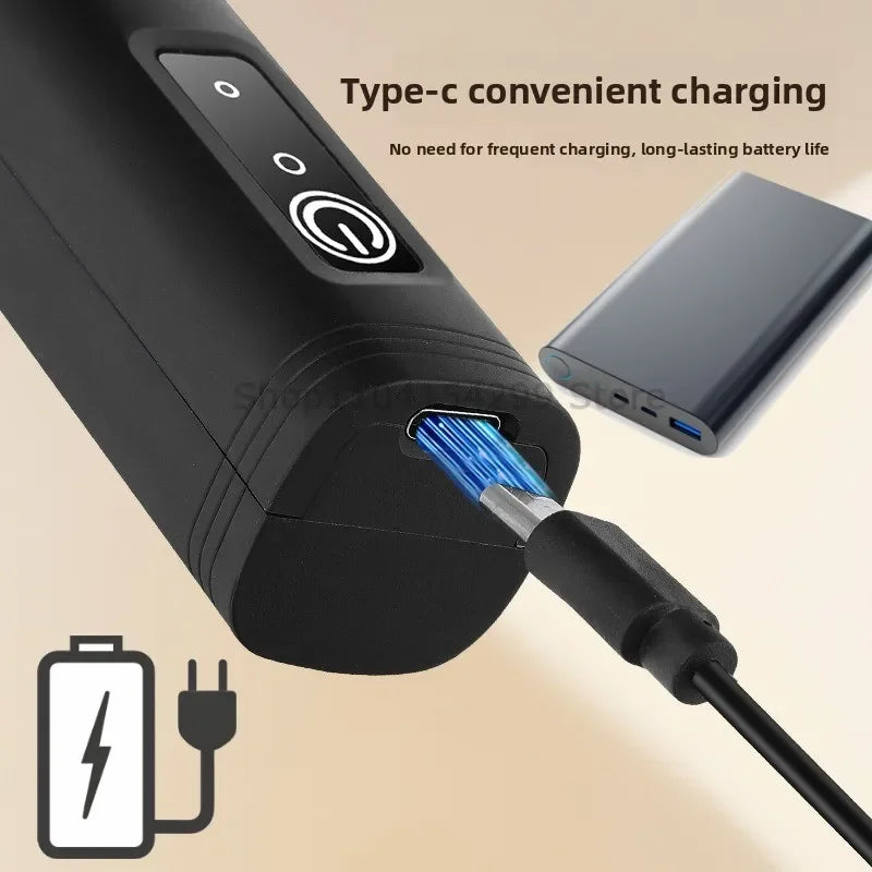 Electric Milk Frother Handheld Mixer - Portable Coffee Blender Tool