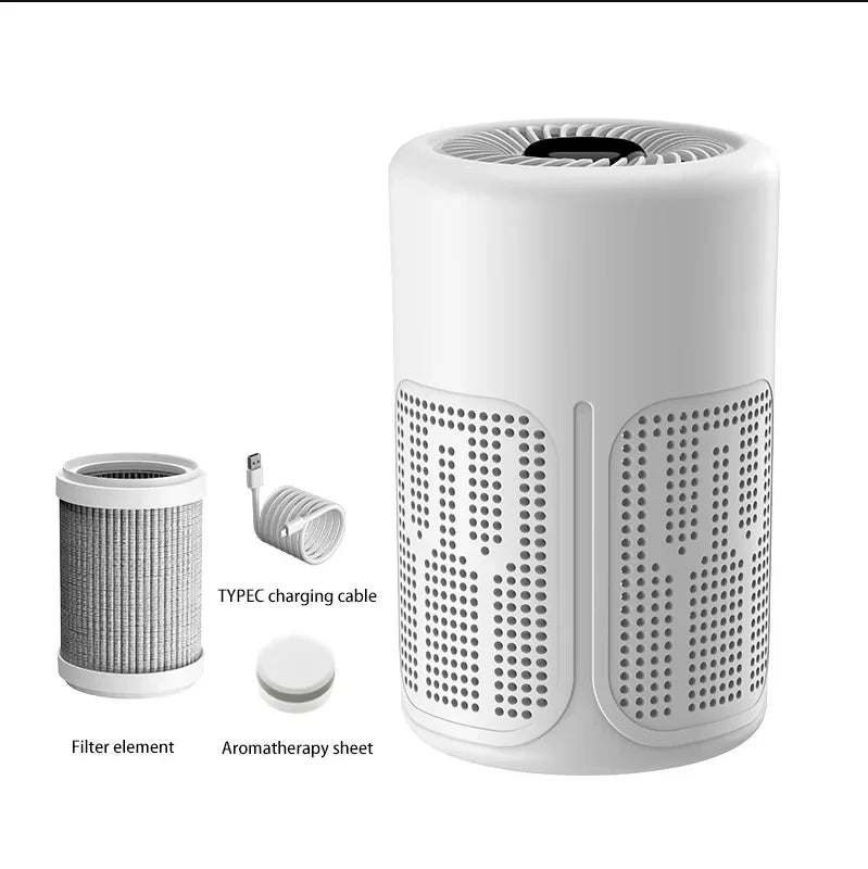 Portable Mini USB Air Purifier - Negative Ion Generator for Home Car Office Travel - ZOOMNSTORE