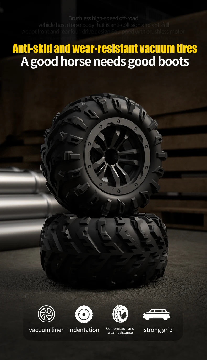 116 4WD RC Monster Truck - High Speed Drift Remote Control Car for Kids - ZOOMNSTORE