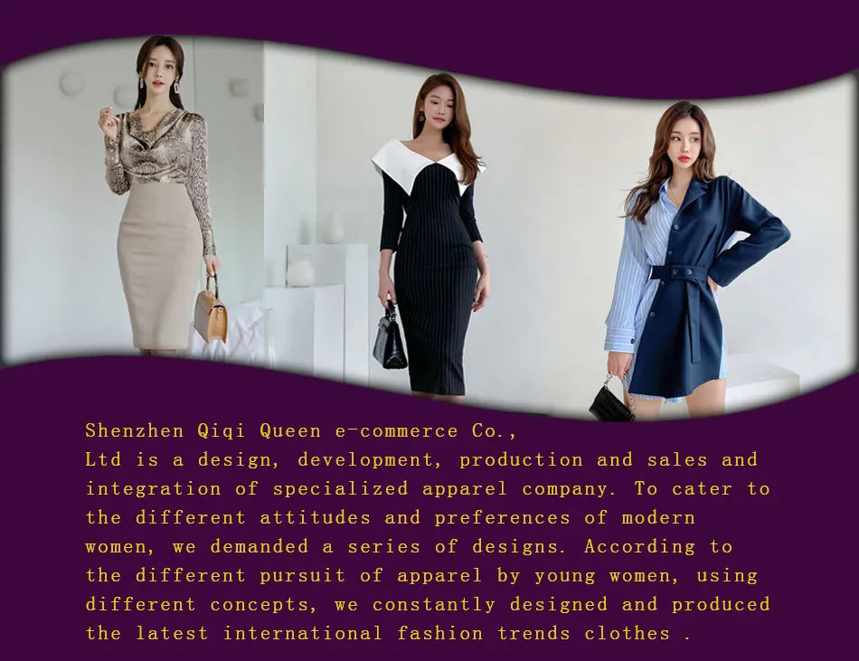 Knitted Turtleneck Bodycon Dress - Soft Elastic Midi Party Dress with Belt for Women