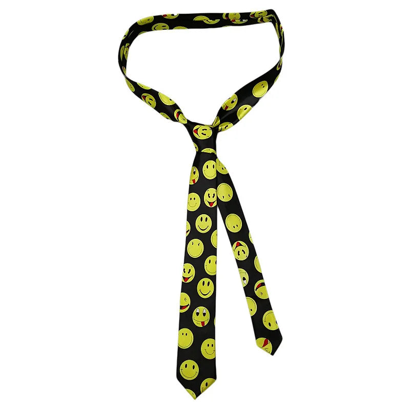 Classic Musical Notes Tie - Silky Narrow Necktie for Piano Guitar Lovers