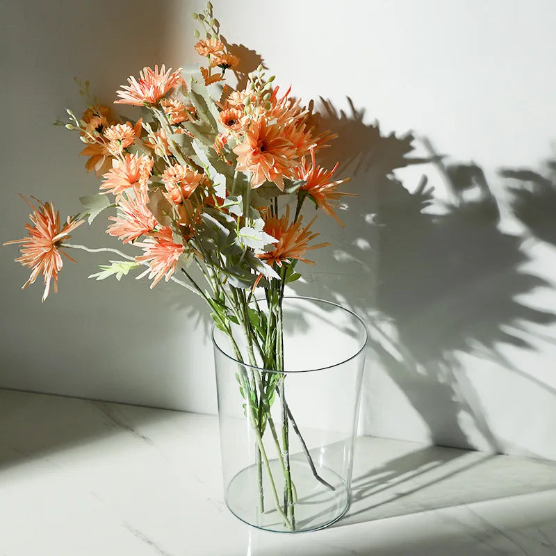 Transparent Trash Can - Nordic Style Garbage Bin for Home Office