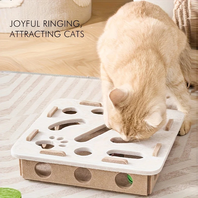 Interactive Cat Toy - Maze Tunnel Bell for Playtime Mental Engagement - ZOOMNSTORE