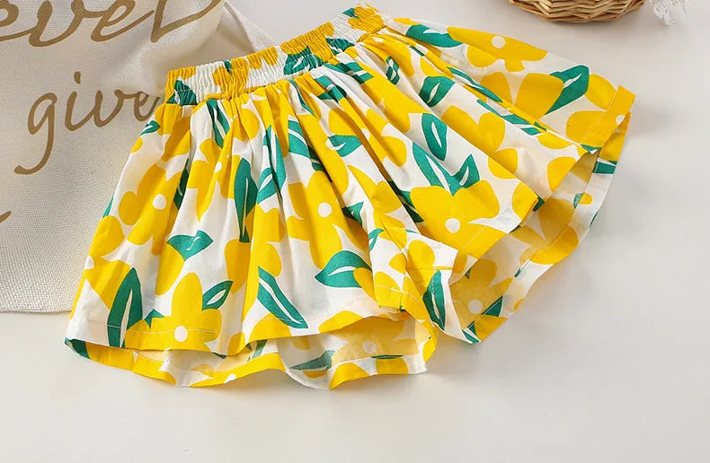 Kids Girls Skirt Shorts Summer Cotton Breathable Kids Skirt Pants Casual Baby Bloomers Children Short Pants Baby Stuff